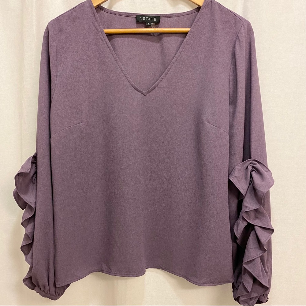 1. State | Ruffle Sleeve Blouse